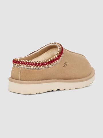 UGG Leder-Hausschuhe "Tasman" in Beige
