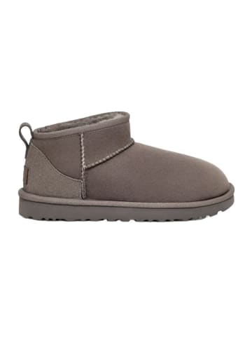 UGG Leder-Boots "Classic Ultra MIni" in Lavendel