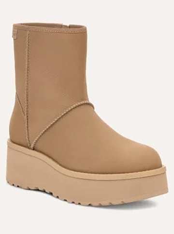 UGG Leder-Boots "Cityfunc Mid" in Beige