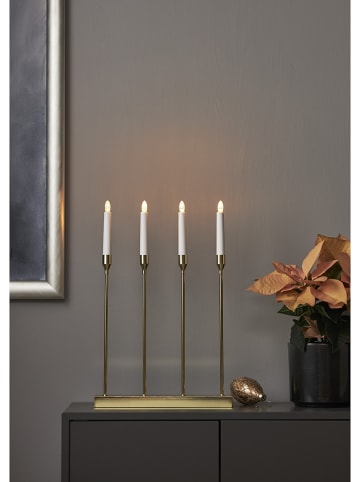 STAR Trading LED-Fensterleuchter "Lottie" in Gold - (B)33 x (H)48 cm