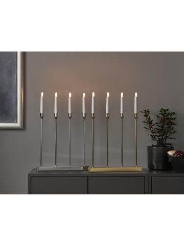 STAR Trading LED-Fensterleuchter "Lottie" in Gold - (B)33 x (H)48 cm