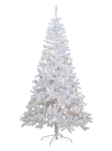 STAR Trading LED-Weihnachtsbaum "Alvik" in Weiß - (H)210 cm