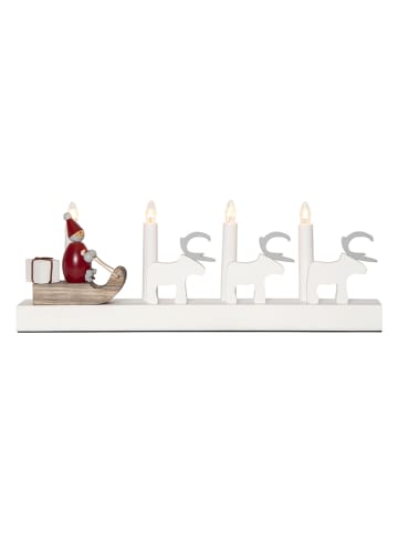 STAR Trading Vensterlamp "Rudolf" wit - (B)43 x (H)15 cm
