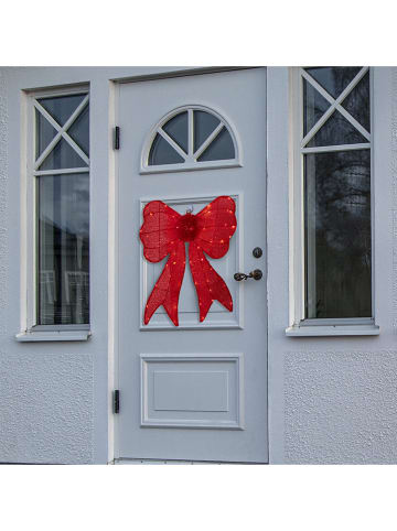 STAR Trading Dekoracyjna zawieszka LED "Arco" w kolorze czerwonym - 56 x 43 cm