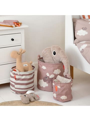done by deer 3-delige set: opbergmanden "Happy Clouds" lichtroze
