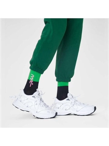 Happy Socks Sokken zwart/groen