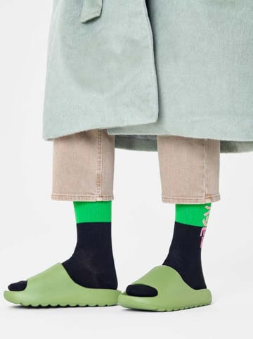 Happy Socks Sokken zwart/groen