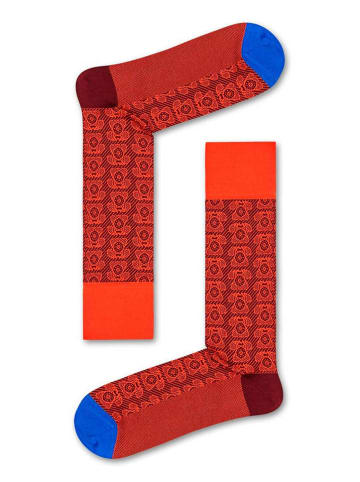 Happy Socks Skarpety w kolorze czerwono-pomarańczowym