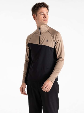 Dare 2b Functionele longsleeve "Dignify III Core Stretch" beige/zwart