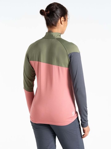 Dare 2b Funktionslongsleeve "Ice II CoreStretch" in Rosa/ Khaki/ Anthrazit