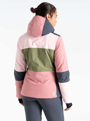 Dare 2b Ski-/snowboardjas "Banded" lichtroze/grijs/kaki