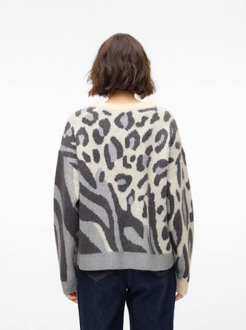 Vero Moda Pullover in Grau/ Creme