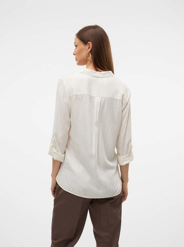 Vero Moda Bluse in Weiß/ Gold
