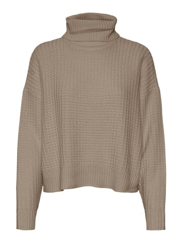 Vero Moda Rollkragenpullover in Taupe