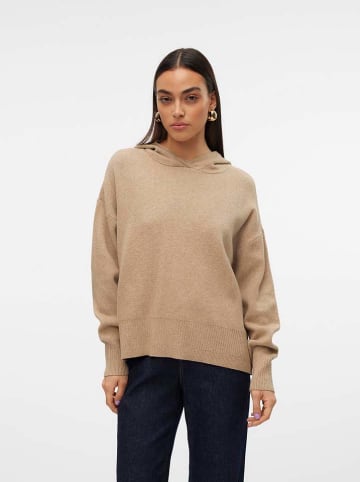 Vero Moda Sweter w kolorze karmelowym