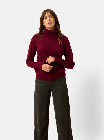 Just Cashmere Kasjmieren coltrui "Debbie" bordeaux