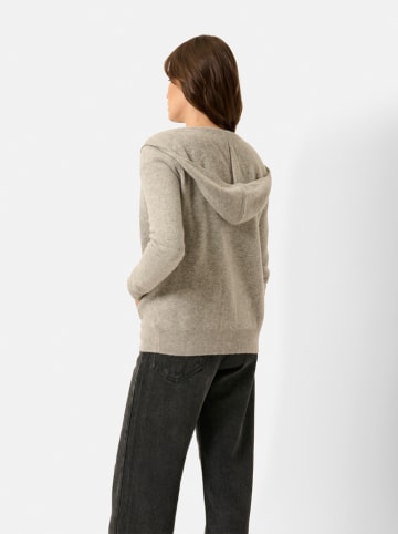 Just Cashmere Kaszmirowy kardigan "Debbie" w kolorze szarobrązowym