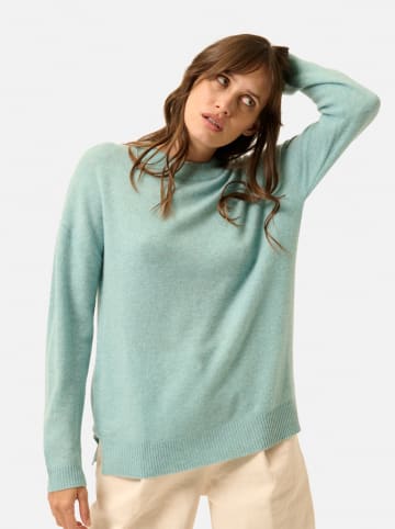 Just Cashmere Kasjmieren trui "Jospe" mintgroen