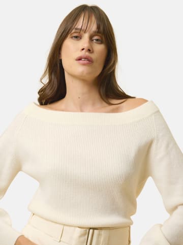 Just Cashmere Kasjmieren trui "Kelly" crème