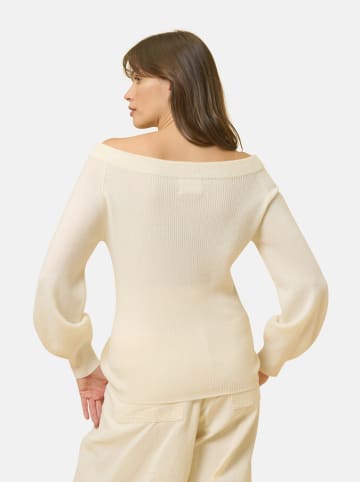 Just Cashmere Kasjmieren trui "Kelly" crème