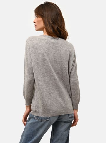 Just Cashmere Kaszmirowy sweter "Rebecca" w kolorze szarym