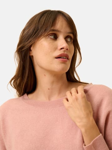 Just Cashmere Kasjmieren trui "Rebecca" zalmroze