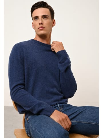 Just Cashmere Kasjmieren trui "Howard" blauw