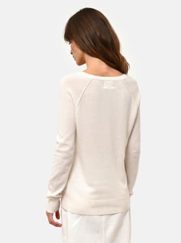 Just Cashmere Kaszmirowy sweter "Phoebe" w kolorze kremowym