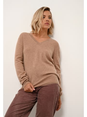 Just Cashmere Kaschmir-Pullover "Nora" in Hellbraun
