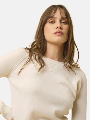 Just Cashmere Kaszmirowy sweter "Helen" w kolorze kremowym