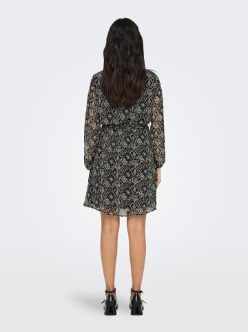 ONLY Kleid in Schwarz/ Hellgrau