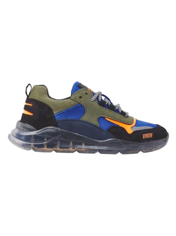 Vingino Leder-Sneakers "Fabian" in Khaki/ Blau