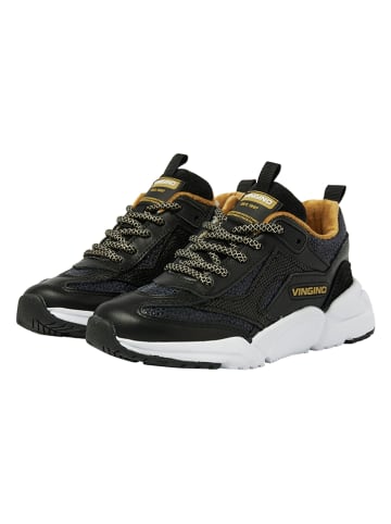 Vingino Leren sneakers Odilia zwart goedkoop kopen limango