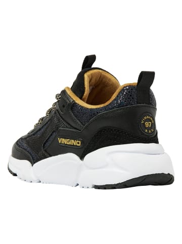 Vingino Skórzane sneakersy "Odilia" w kolorze czarnym