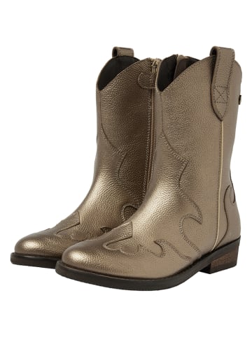 Vingino Leder-Stiefeletten "Luna" in Gold