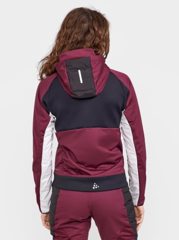 Craft Functionele jas bordeaux/zwart