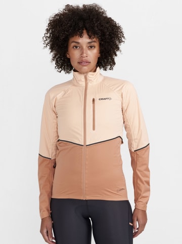 Craft Fahrradjacke "Adv Endurance Hydro" in Beige/ Orange