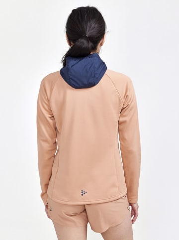 Craft Trainingsjacke in Beige/ Dunkelblau