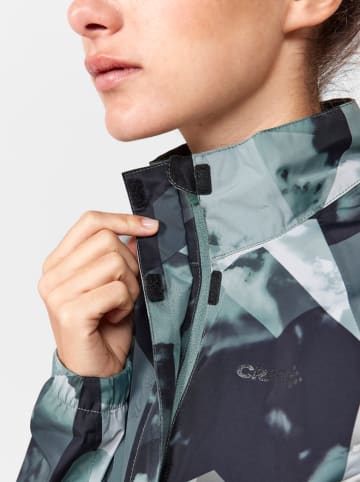 Craft Fahrradjacke in Anthrazit/ Türkis