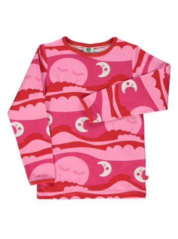 Småfolk Longsleeve "Zon en Maan" lichtroze/roze