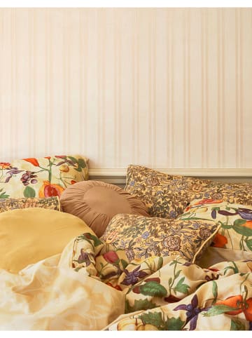 Essenza Poduszka "Ophelia" w kolorze żółtym ze wzorem