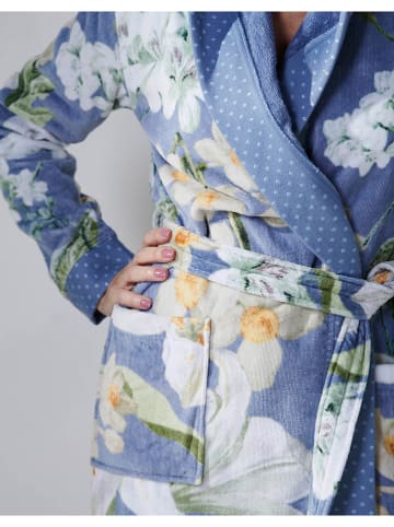 Essenza Bademantel "Perri Rosalee" in Hellblau/ Creme