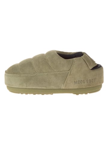 Moon Boot Leren pantoffels "Sandal Band" beige