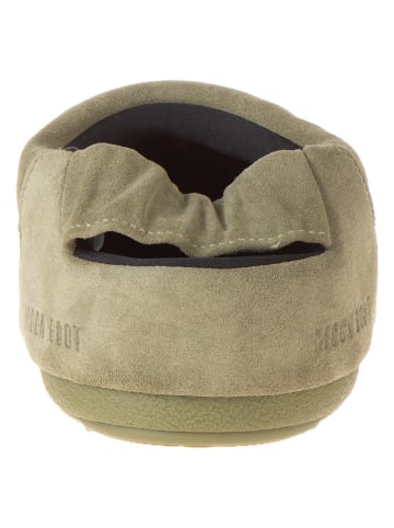 Moon Boot Leder-Hausschuhe "Sandal Band" in Beige
