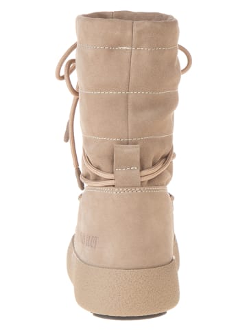 Moon Boot Leren winterboots "Ltrack" beige