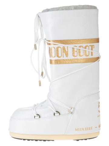 Moon Boot Kozaki zimowe "Classic Low 50 Crocodile" w kolorze białym