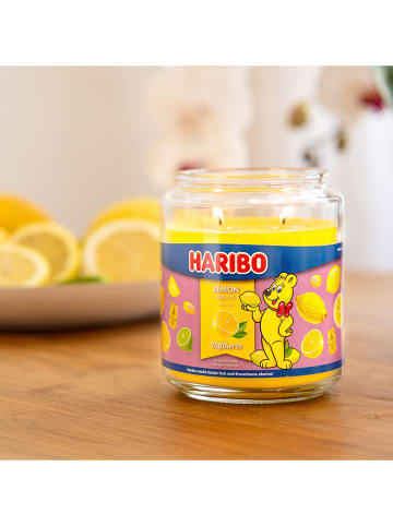 Haribo Duftkerze "Haribo Lemon Fruits" in Gelb - 510 g