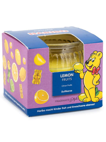 Haribo 2er-Set: Duftkerze "Haribo Lemon Fruits" in Gelb - 2 x 85 g
