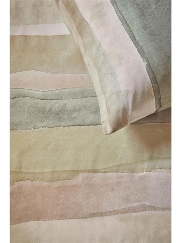 Beddinghouse Renforcé beddengoedset "Mix Naturel" beige/groen