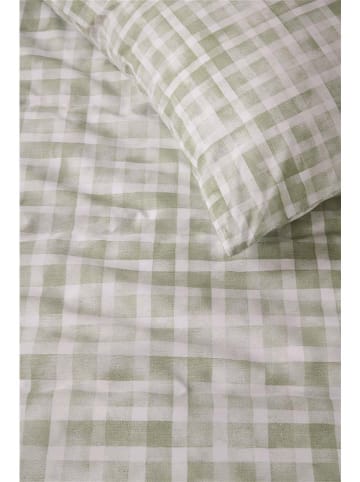 Beddinghouse Komplet pościeli renforcé "Twice" w kolorze beżowo-zielonym